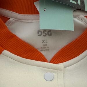 DSG Vibrant Orange and White Top